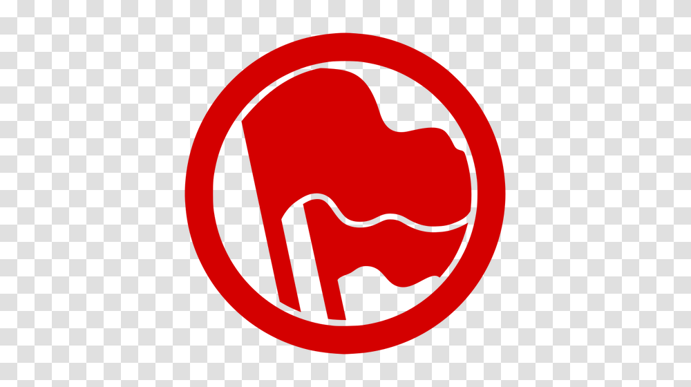 Red Antifascist Clip Art, Logo, Trademark, Label Transparent Png