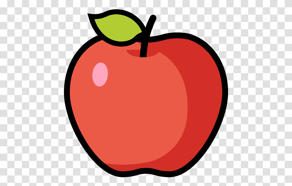 Red Apple Emoji Clipart Free Download Red Apple Emoji, Plant, Fruit, Food, Produce Transparent Png