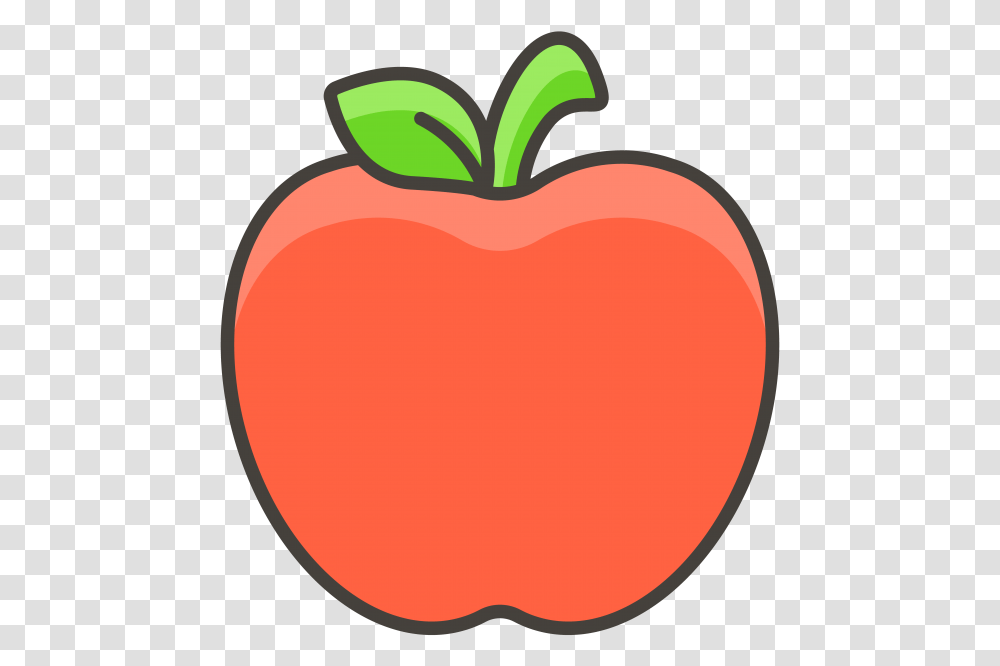 Red Apple Emoji Icon Clipart Full Size Clipart 4203400, Plant, Food, Fruit, Vegetable Transparent Png
