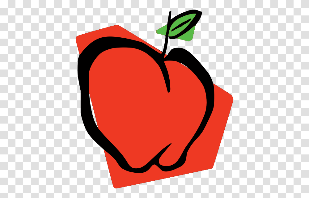 Red Apple, Hand, Plant, Heart, Food Transparent Png