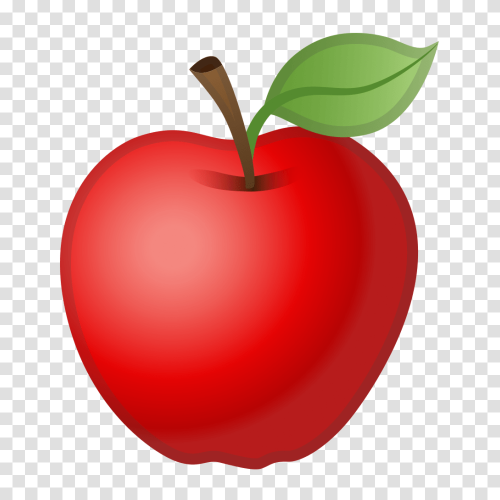 Red Apple Icon Noto Emoji Food Drink Iconset Google, Plant, Fruit, Balloon Transparent Png