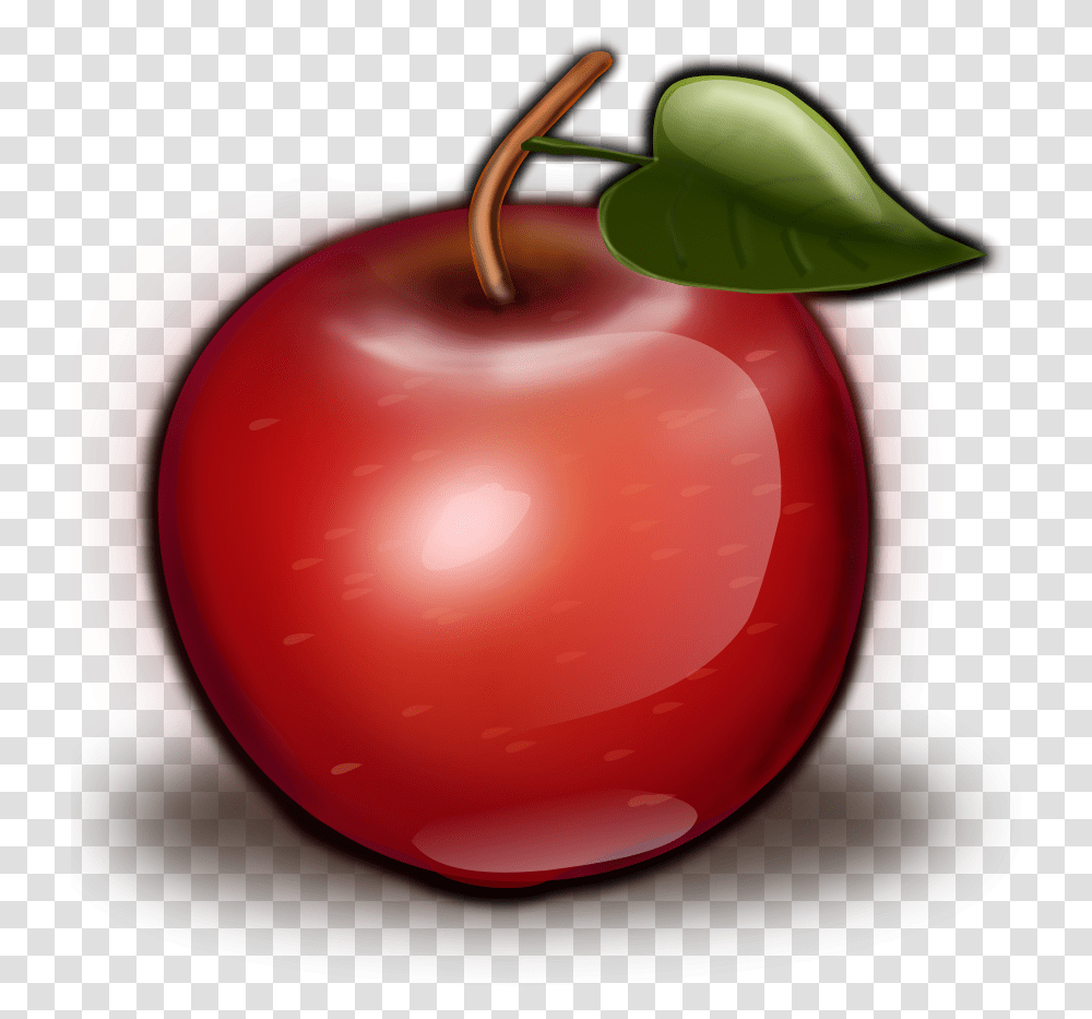 Red Apple Ii Clipart Background Teachers Apple Clipart, Plant, Fruit, Food, Cherry Transparent Png