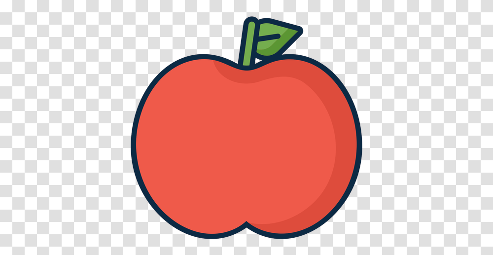 Red Apple Simple Icon Manzana Simple, Plant, Fruit, Food Transparent Png