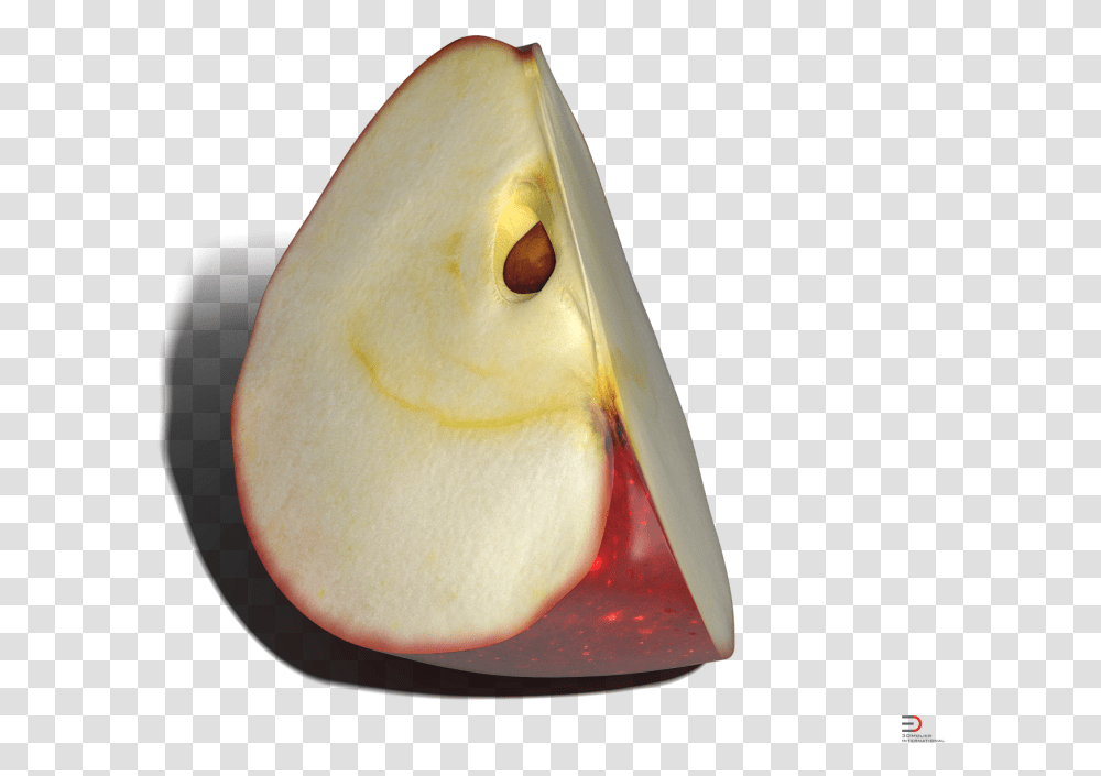 Red Apple Slice 3d Model Cgstudio Pear, Plant, Fruit, Food, Sweets Transparent Png