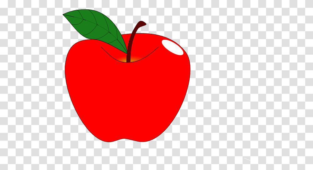 Red Apple Slice Clipart, Plant, Fruit, Food Transparent Png