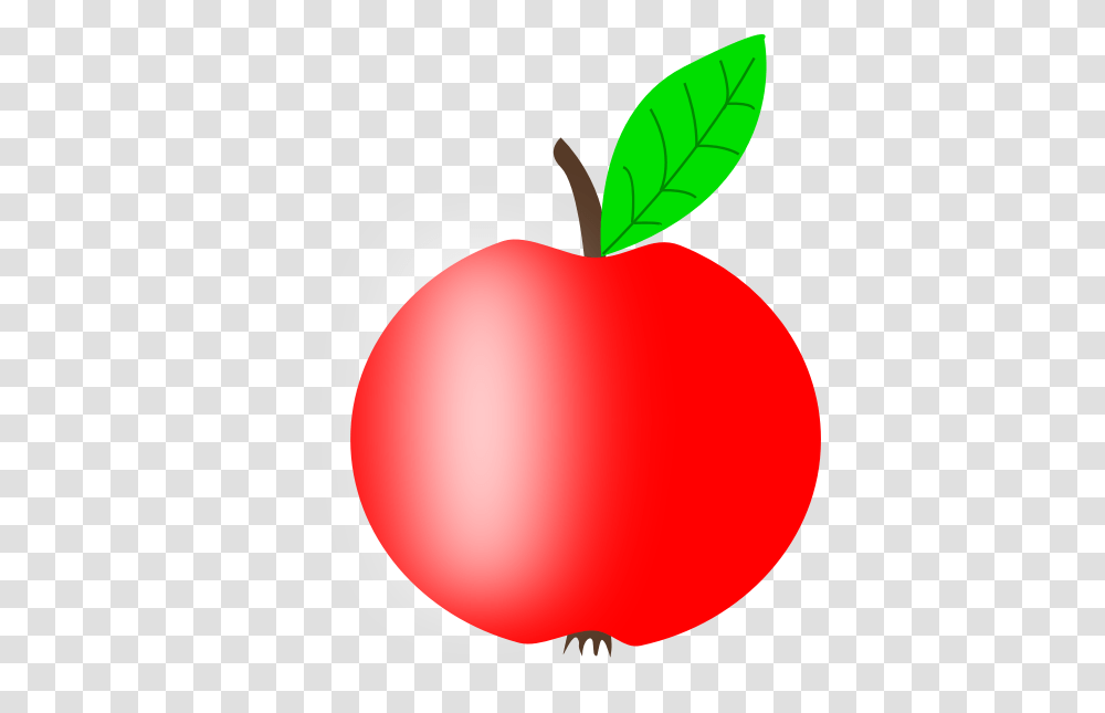 Red Apple Vector Image With A Green Leaf Free Svg Logo, Plant, Balloon, Fruit, Food Transparent Png