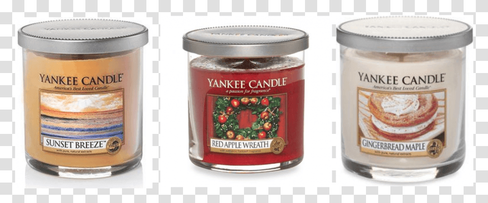 Red Apple Wreath Candle Small Pillar, Plant, Food, Jar, Beer Transparent Png