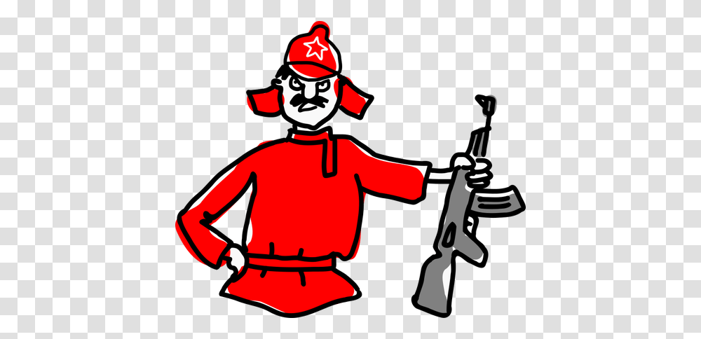 Red Army Soldier, Weapon, Weaponry, Paintball, Gun Transparent Png