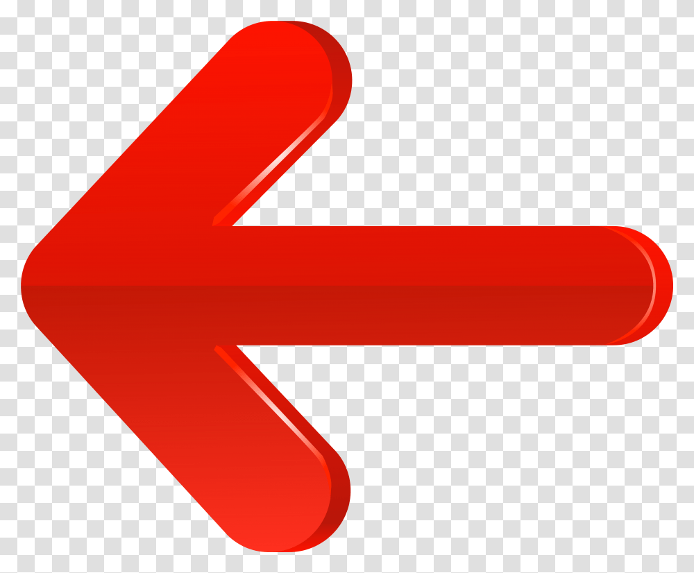 Red Arrow Clip Art Red Left Arrow, Symbol, Logo, Trademark, Text Transparent Png