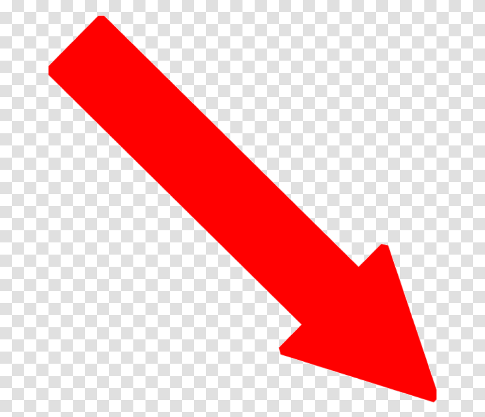 Red Arrow Clip Art Red Right Down Arrow Clip Art At Red Arrow Pointing Down Right, Weapon, Weaponry Transparent Png