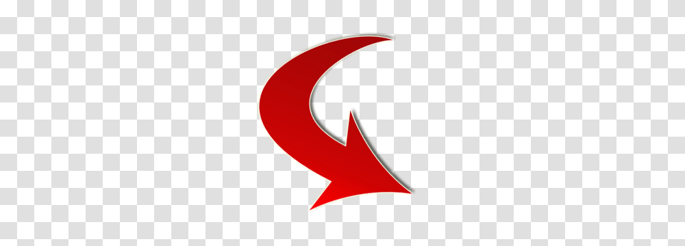 Red Arrow Curved, Logo, Alphabet Transparent Png