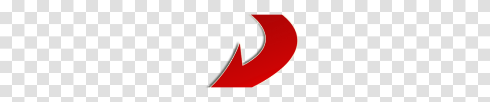 Red Arrow Curved, Label, Alphabet Transparent Png