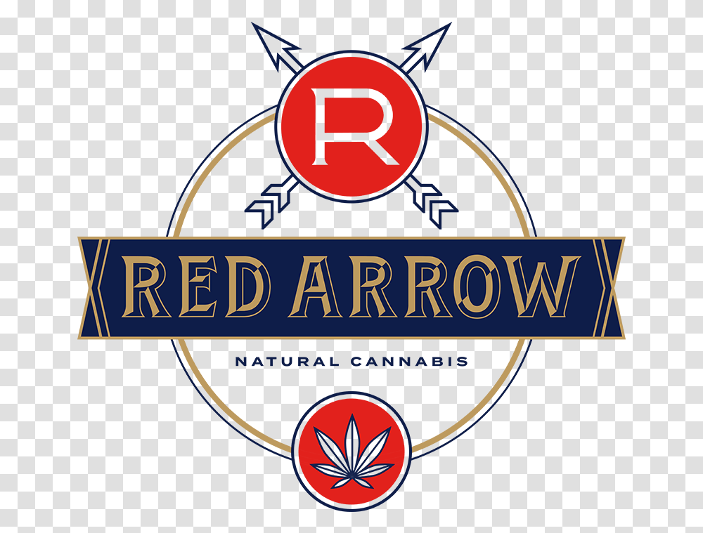 Red Arrow Farm Michigan Cannabis Red Arrow Farm, Logo, Symbol, Trademark, Badge Transparent Png