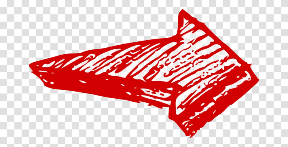 Red Arrow Free Hand Drawn Background Red Arrow, Food, Ketchup, Steak, Ribs Transparent Png