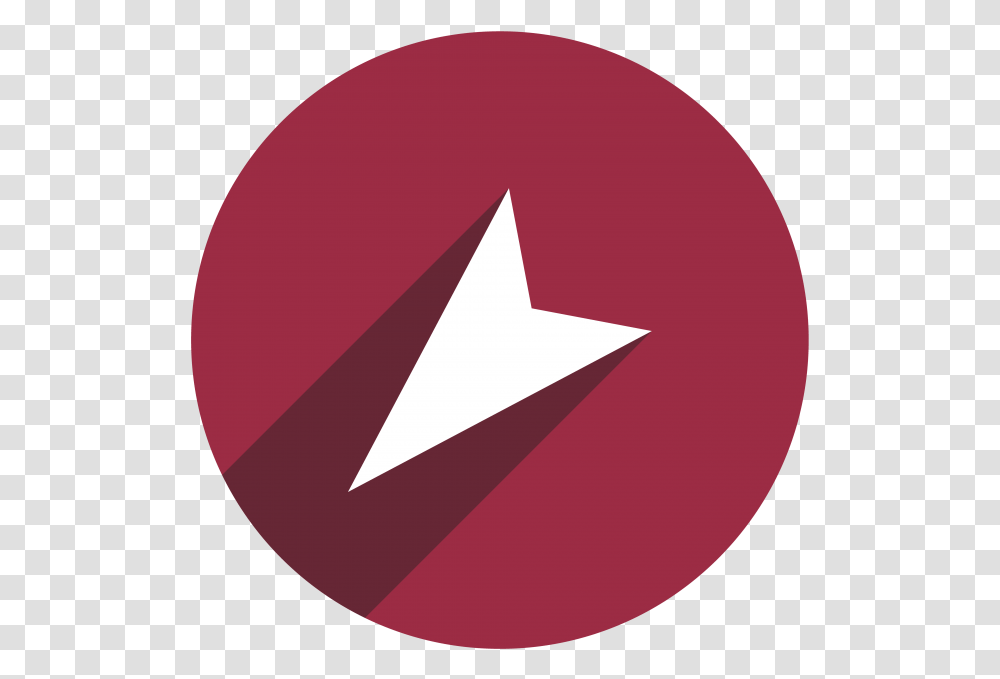 Red Arrow Icon Circle Full Size Dot, Triangle, Symbol, Star Symbol Transparent Png