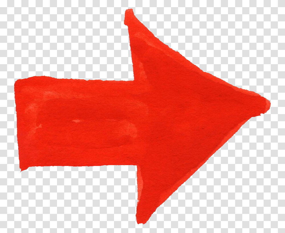 Red Arrow, Paper, Origami Transparent Png