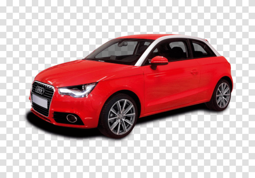 Red Audi Audi A1, Car, Vehicle, Transportation, Sedan Transparent Png