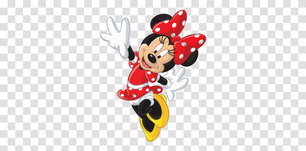 Red Background Minnie Mouse Clipart Minnie Mouse Red, Performer, Toy, Clown, Elf Transparent Png