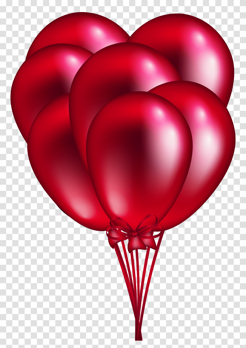 Red Balloon Bunch Clip Art Transparent Png