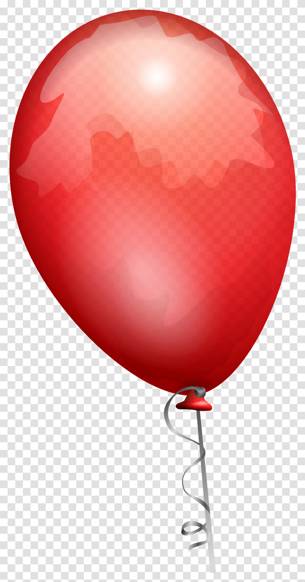 Red Balloon With Stick Balloon Clip Art, Plant Transparent Png