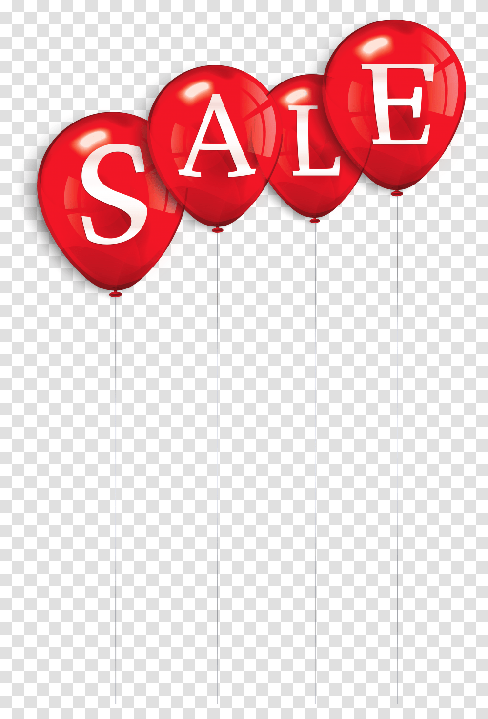 Red Balloons Sale Items, Sweets, Food Transparent Png