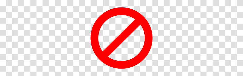 Red Ban Icon, Logo, Trademark Transparent Png
