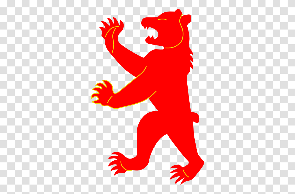 Red Bear Coat Of Arms No Background Clip Art, Logo, Trademark, Animal Transparent Png