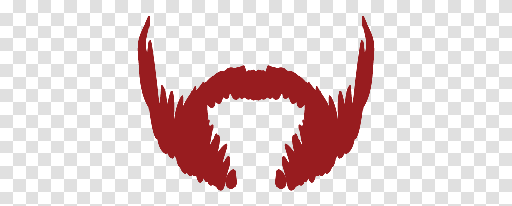 Red Beard Mustache Silhouette, Heart, Maroon, Mouth, Lip Transparent Png