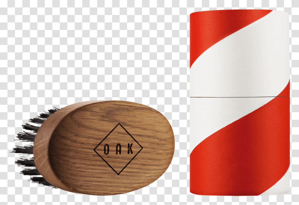 Red Beard Oak Beard Brush, Wood, Label, Cylinder Transparent Png