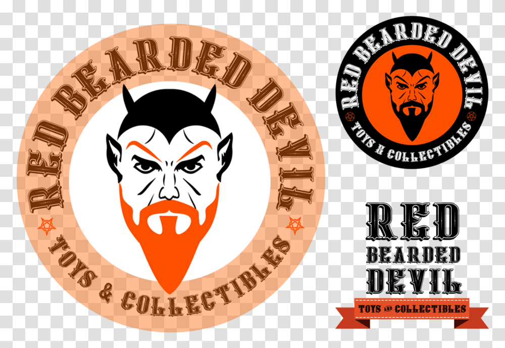 Red Bearded Devil Emblem, Label, Logo Transparent Png