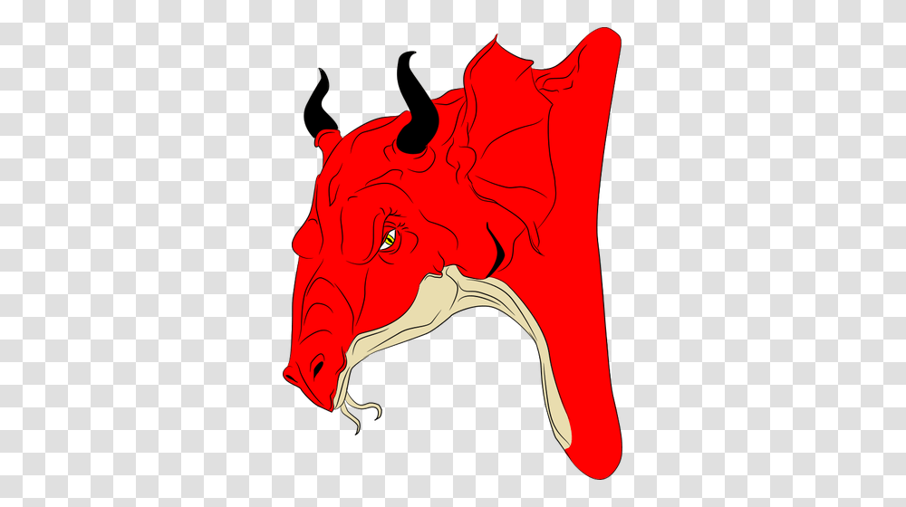 Red Beast, Animal, Person, Horse, Mammal Transparent Png