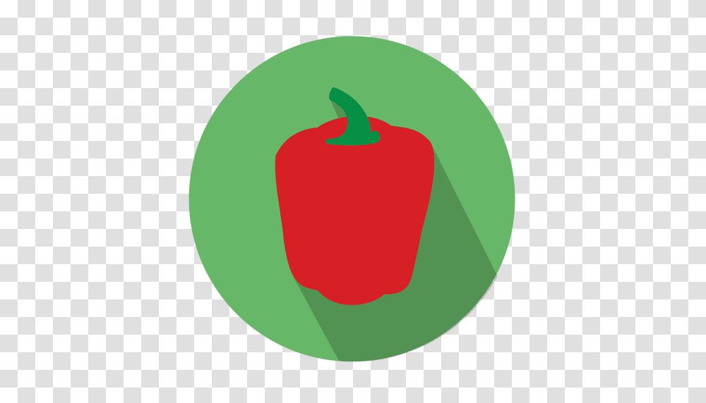 Red Bell Pepper Icon, Plant, Vegetable, Food, Green Transparent Png
