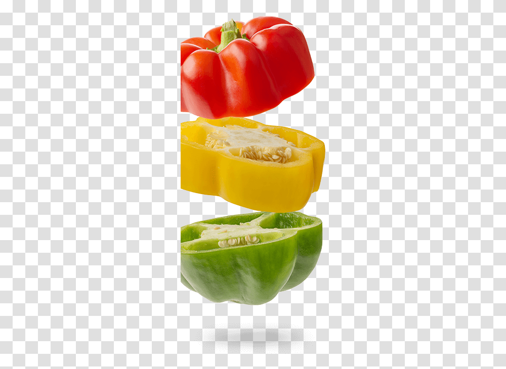 Red Bell Pepper, Plant, Sliced, Food, Vegetable Transparent Png