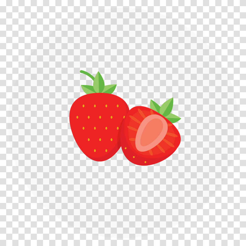 Red Berry Flat Design, Strawberry, Fruit, Plant, Food Transparent Png