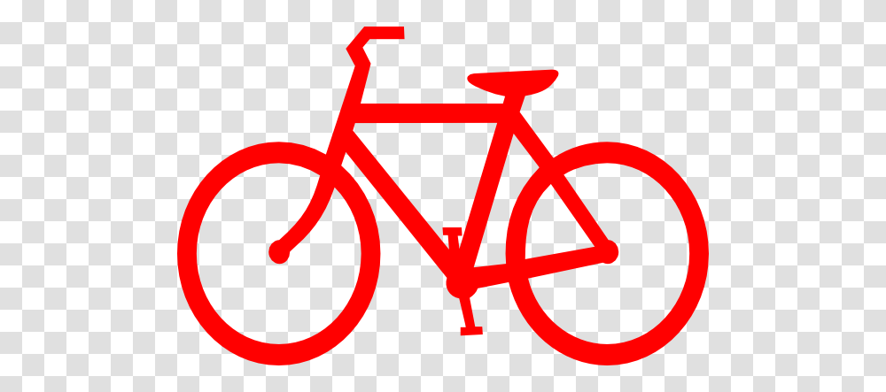 Red Bicycle Outline Clip Art, Vehicle, Transportation, Bike Transparent Png