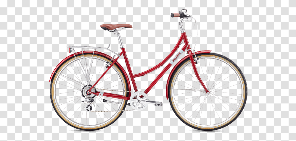 Red Bicycle, Vehicle, Transportation, Bike, Wheel Transparent Png