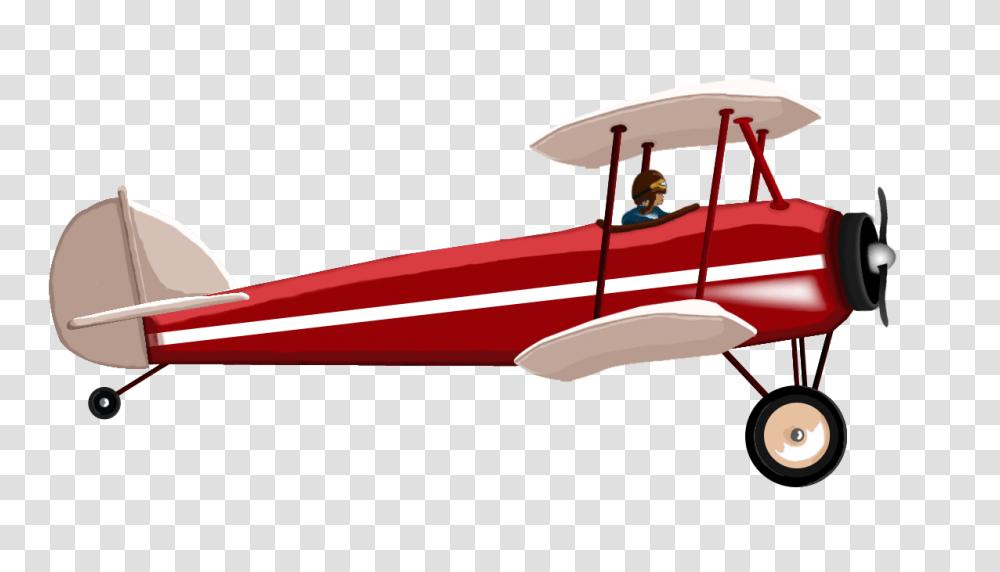 Red Biplane, Vehicle, Transportation, Airplane, Aircraft Transparent Png