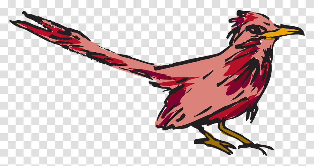 Red Bird, Animal, Statue Transparent Png