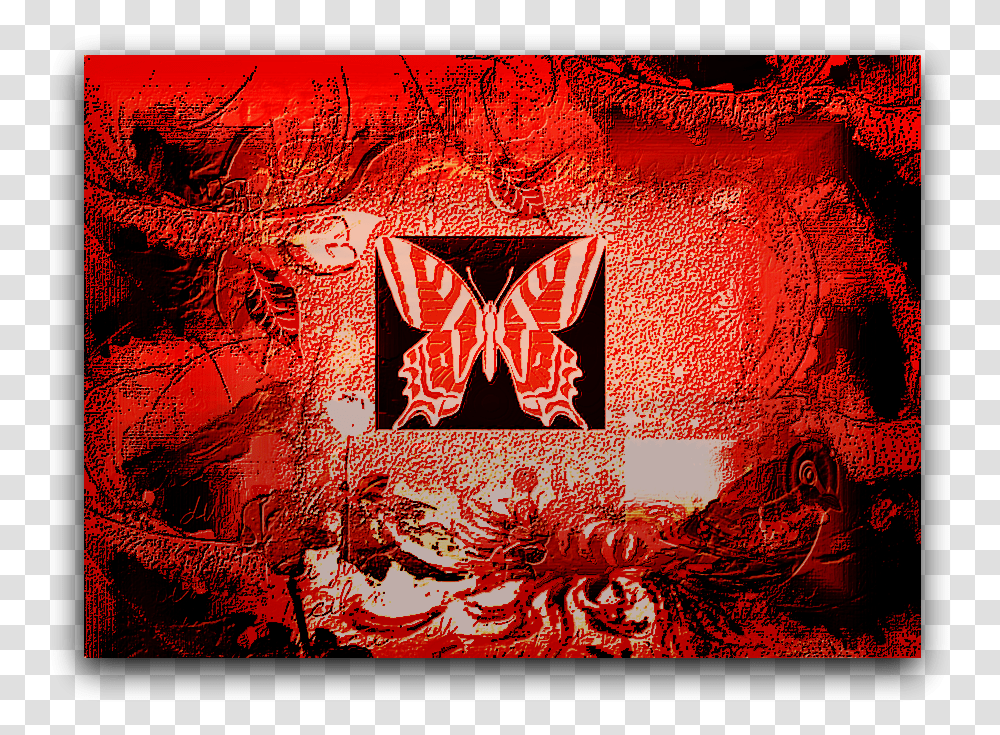 Red Bird Collage 2 Motif, Modern Art, Poster, Advertisement Transparent Png