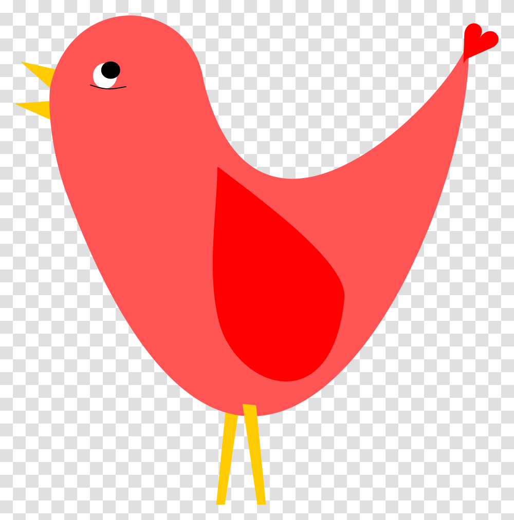 Red Bird Cute Clipart, Animal, Balloon, Canary Transparent Png