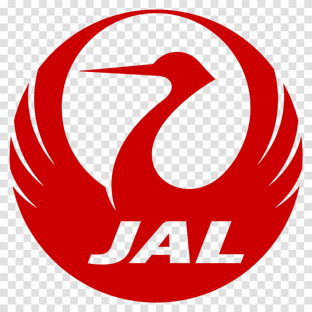 Red Bird Jal Logo Logodix Japan Airlines Logo, Symbol, Trademark, Recycling Symbol, Emblem Transparent Png