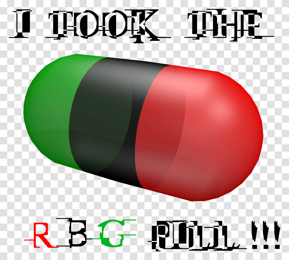 Red Black And Green Pill, Capsule, Medication, Balloon, Weapon Transparent Png