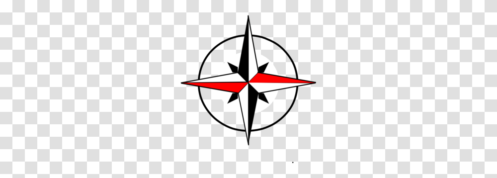 Red Black Compass Final Clip Art, Star Symbol Transparent Png