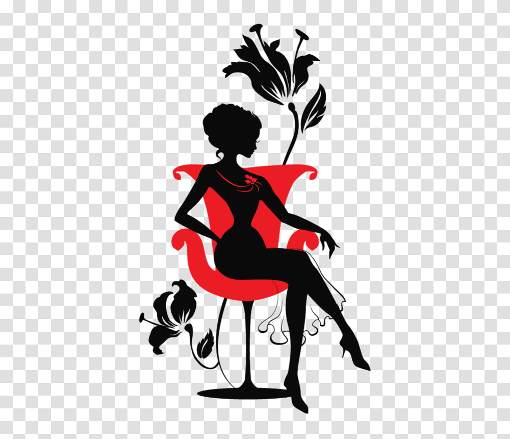 Red Black White House Of Beccaria Red, Furniture, Person Transparent Png