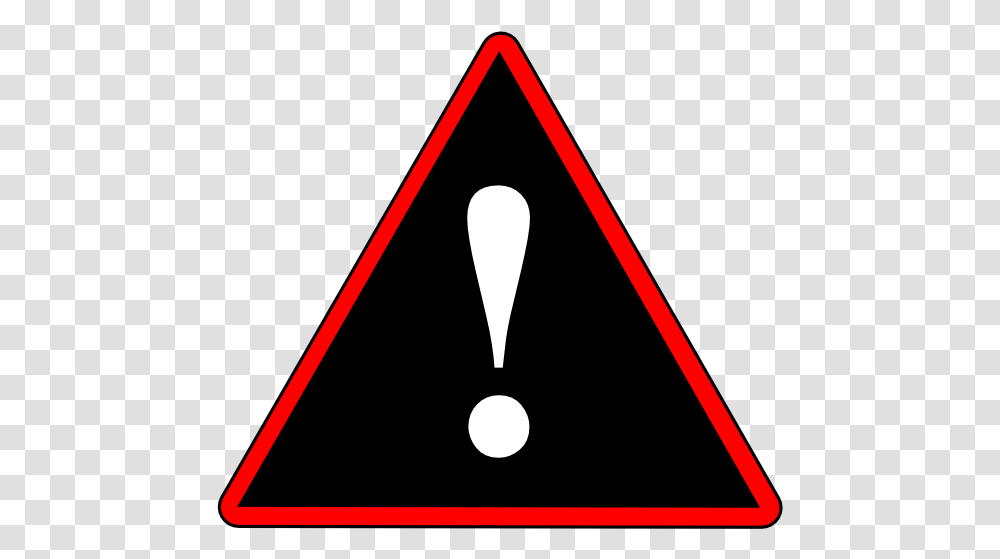 Red Black White Warning 1 Svg Clip Arts Icon, Triangle, Sign, Road Sign Transparent Png