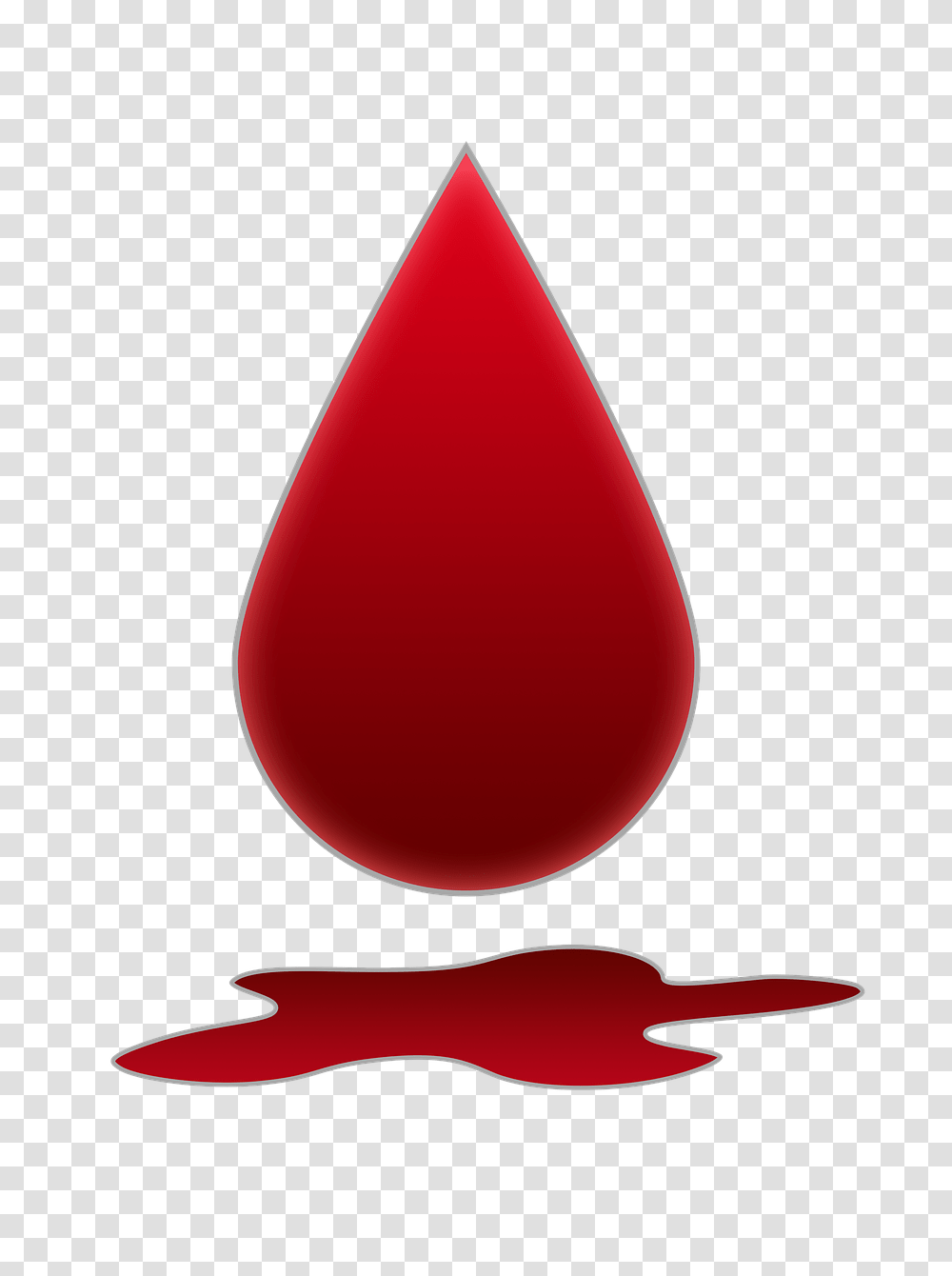 Red Blood Drop, Droplet, Plant, Cone, Tabletop Transparent Png