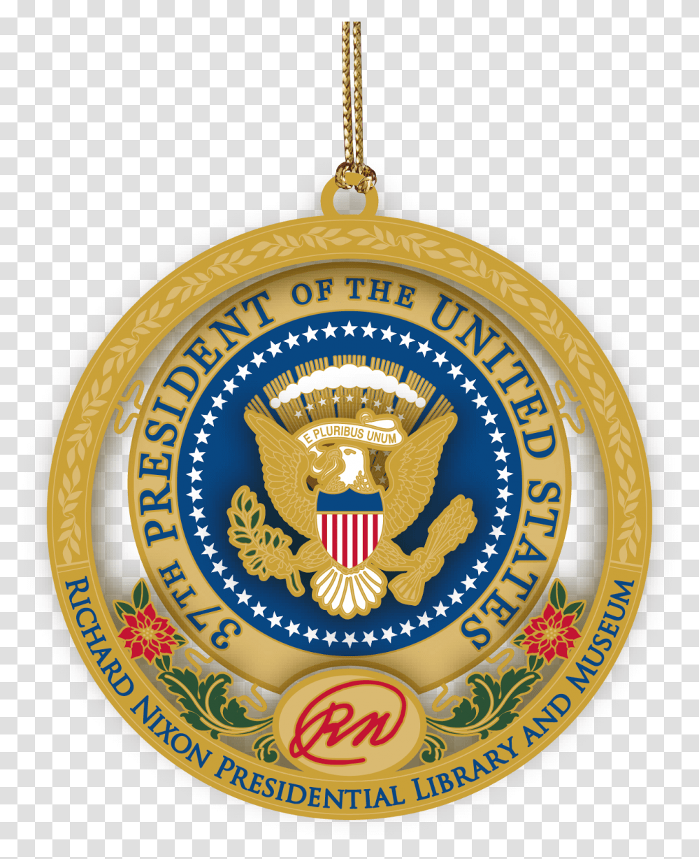 Red Blue And Gold Presidential Ornament President Of The United States, Logo, Trademark, Emblem Transparent Png
