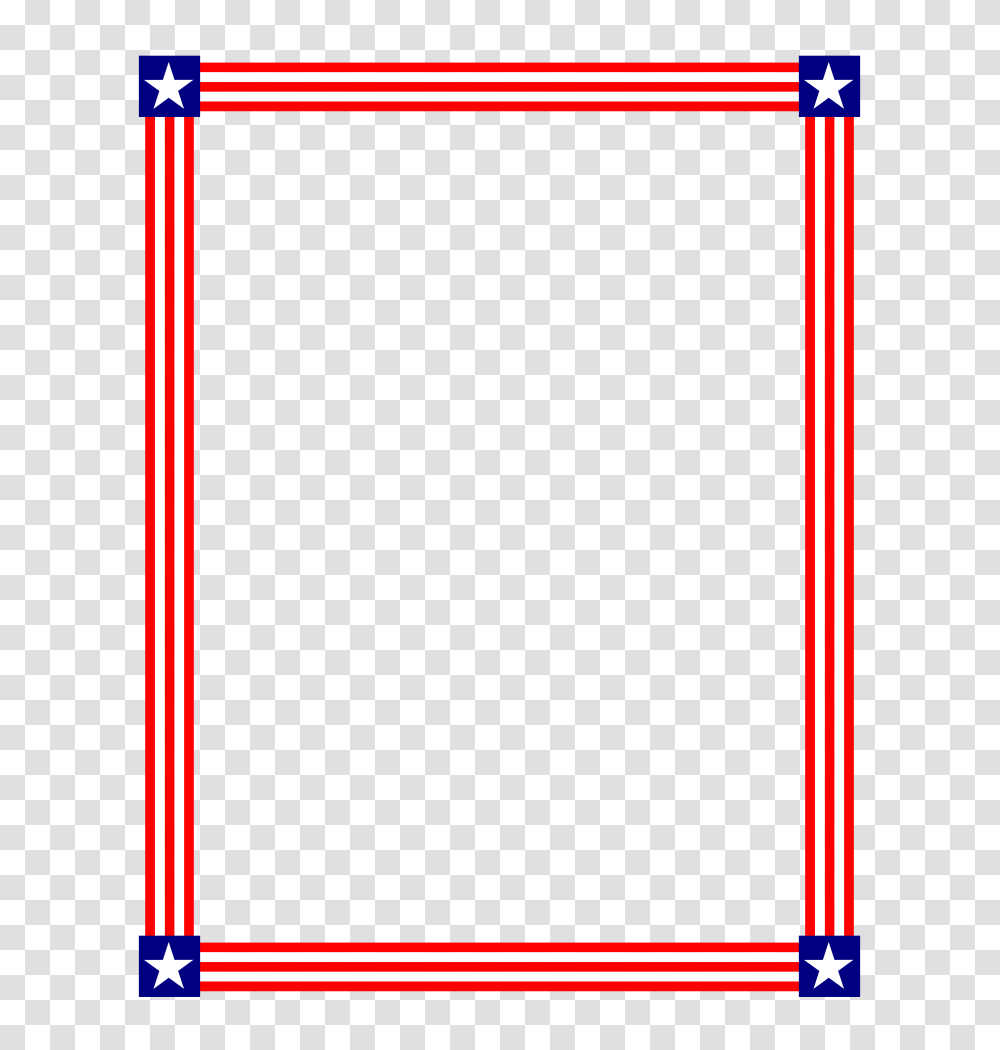 Red Blue And White Stars Border Patriotic Clip Art And Borders, Construction Crane, Bow, White Board Transparent Png