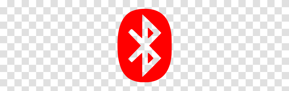 Red Bluetooth Icon, Logo, Trademark Transparent Png