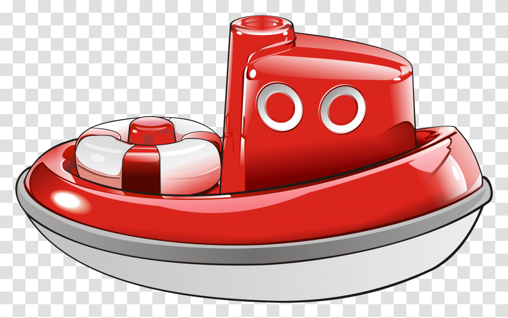 Red Boat Toy Clipart, Bowl, Life Buoy, Steamer Transparent Png